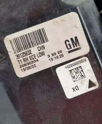Opel Insignia B Rear/tail lights 39125832