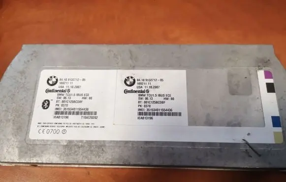 BMW X3 E83 Bluetooth control unit module 9132712