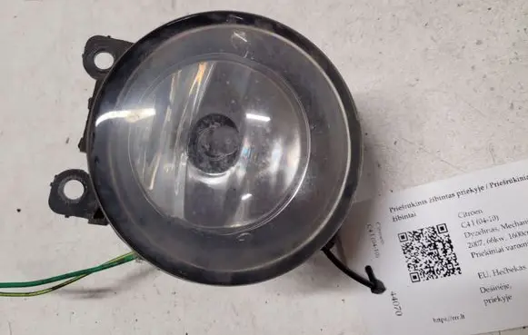 Citroen C4 I Front fog light 9650001680 89204712