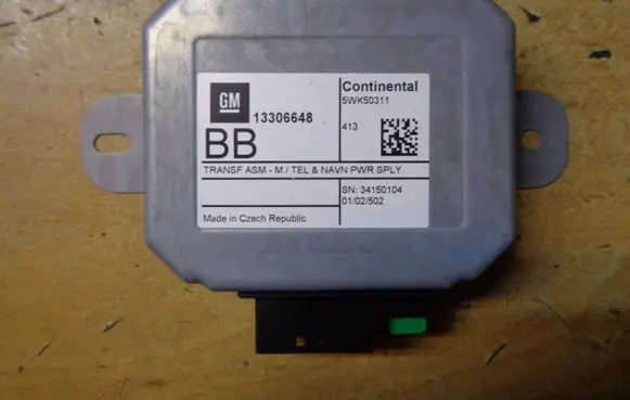 Opel Mokka GPS navigation control unit/module 13306648
