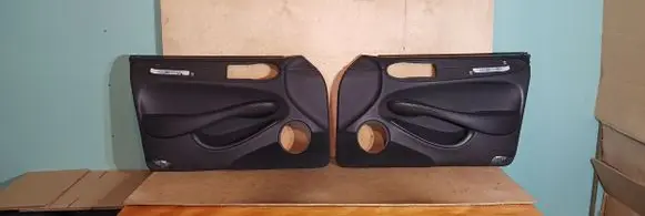 Jaguar XJ X308 Front door card panel trim GNC1202AK GNC1203AK BLACK