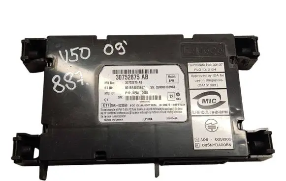 Volvo V50 Bluetooth control unit module 30752876AB 30752875AB
