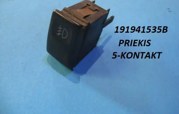 Volkswagen Jetta II Fog light switch 191941535B