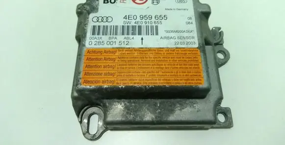 Audi A8 S8 D3 4E Airbag control unit/module 4E0959655 4E0910655 0285001512