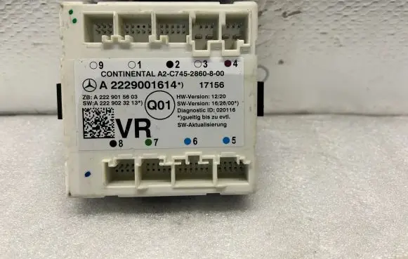 Mercedes-Benz S W222 Door control unit/module A2229001614