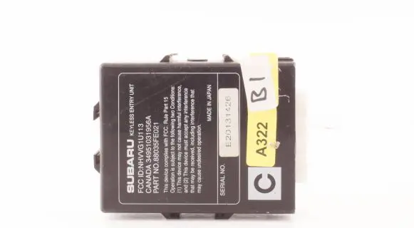 Subaru Impreza II Keyless (KESSY) go control unit/module 88035FE021 B20131426 34951031956A
