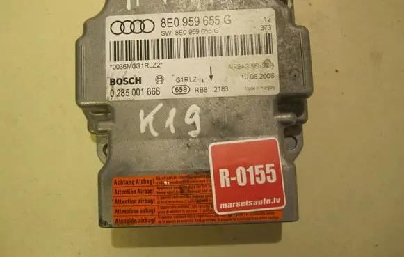 Audi A4 S4 B7 8E 8H Airbag control unit/module 8E0959655G