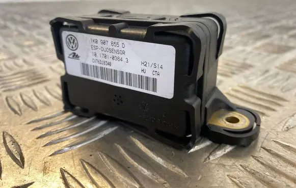 Skoda Octavia Mk2 (1Z) ESP acceleration yaw rate sensor 1K0907655D CV76D18340 10170103643