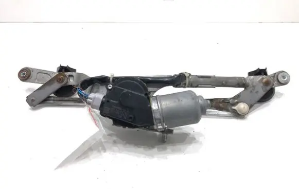 Front wiper linkage and motor