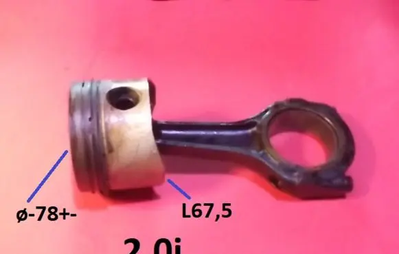 Renault Espace II Piston with connecting rod Q78L675