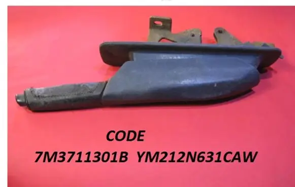 Seat Alhambra (Mk1) Handbrake/parking brake lever assembly 7M3711301B YM212N631CAW