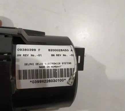 Renault Espace - Grand espace IV Climate control unit 09380399F 09380399 8200028450