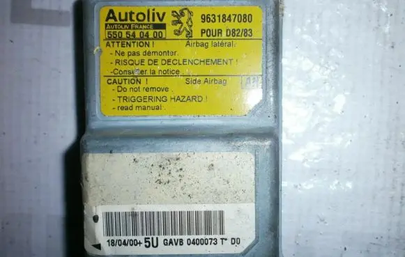 Peugeot 406 Airbag control unit/module 9631847080 550540400