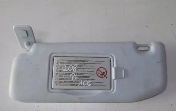 Peugeot 208 I Sun visor clip/hook/bracket 9673061gdretrsg080