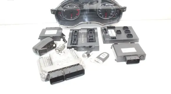 Audi A6 S6 C7 4G Engine ECU kit and lock set 03L906018LB 0281017945
