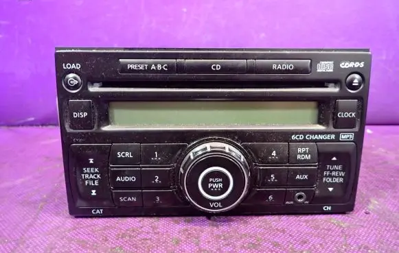 Nissan Versa Radio/CD/DVD/GPS head unit 28185EM31C