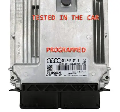 Audi Q7 4L Engine control unit/module ECU 4L1910401L 4L0907401D 0281016835