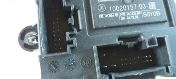 Volvo S80 Door control unit/module 9G9T14B533BB 1002015703 9G9T14B533