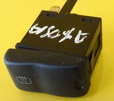 Windscreen/window heater switch