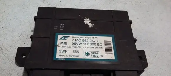 Ford Galaxy Comfort/convenience module 7M0962257H 95VW15K600BC 5WK4555