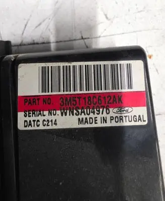 Ford Focus C-MAX Climate control unit 3M5T18C612AK