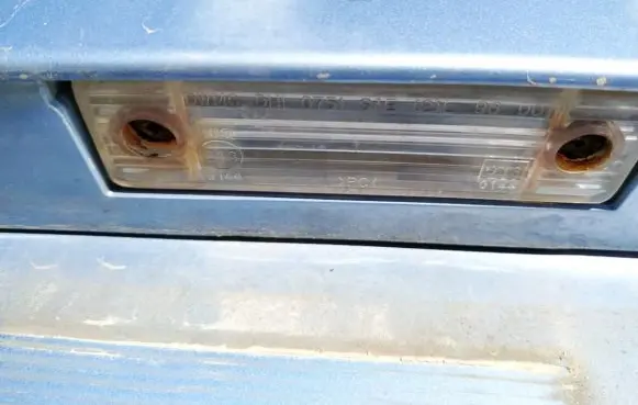 Chevrolet Kalos Number plate light