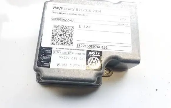 Volkswagen PASSAT B7 Airbag control unit/module 5N0959655AA