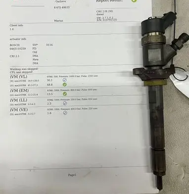 Volvo V70 Fuel injector 0445110259 328480