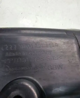 Audi A4 S4 B9 Fender foam support/seal 8W0821111AOK