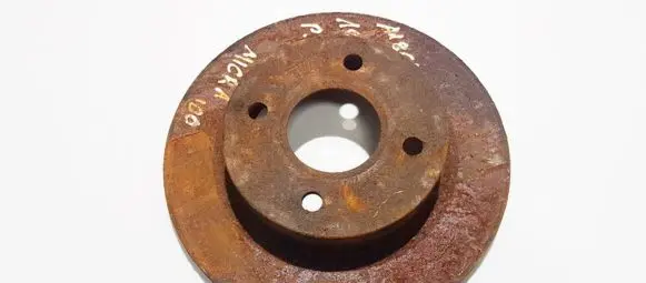 Nissan Micra Front brake disc neventiliuojamas