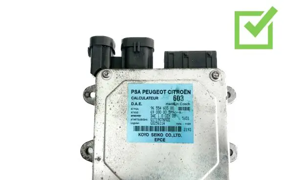 Peugeot 1007 Engine control unit/module 9655460380 JQ601A028 6900000589