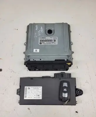 BMW 3 E90 E91 Engine ECU kit and lock set 8510829 0281017024 030158702