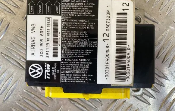 Volkswagen PASSAT B6 Airbag control unit/module 3C0909605M