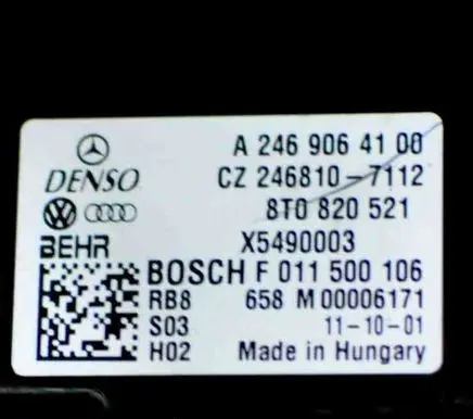 Audi A5 8T 8F Heater blower motor/fan resistor 8T0820521