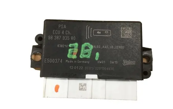 Peugeot 2008 II Parking PDC control unit/module 9838793580