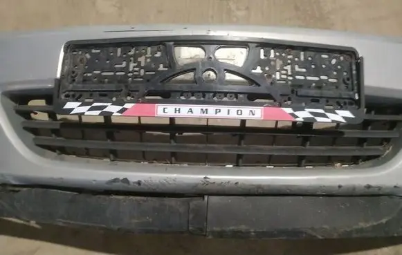 Opel Astra H Front bumper lower grill 