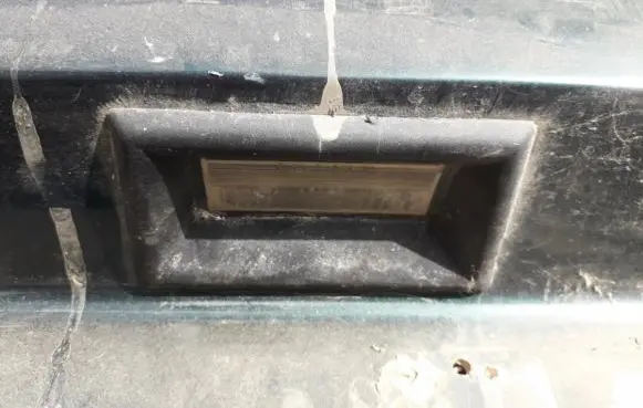 Number plate light