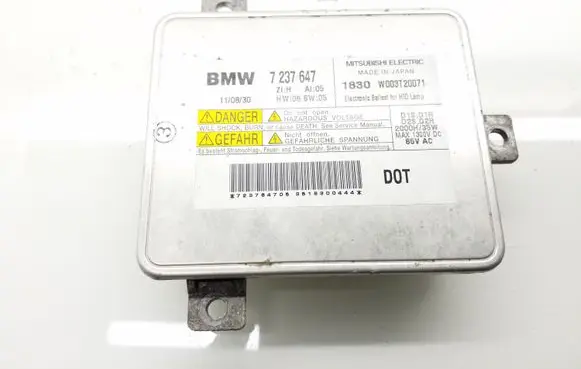 BMW 5 F10 F11 Headlight ballast module Xenon 7237647