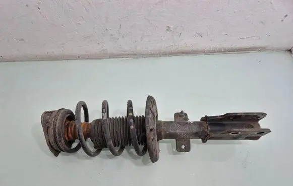 Front shock absorber with coil spring