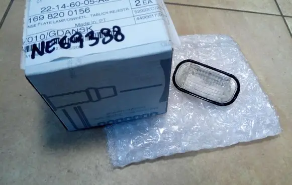 Mercedes-Benz A W169 Number plate light 1698200156 NE69388