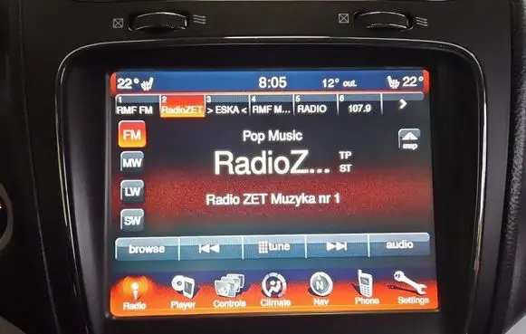Fiat Freemont Screen/display/small screen 05064993AI IMPRK1527532