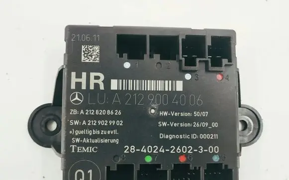 Mercedes-Benz E W212 Door control unit/module DALISID2650 2129004006 2129004206