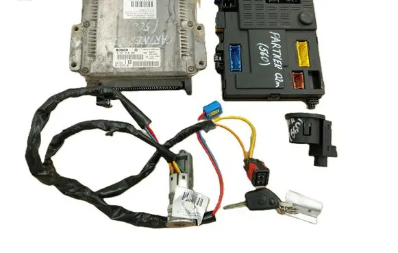 Peugeot Partner Engine ECU kit and lock set 0281010360 9641607280