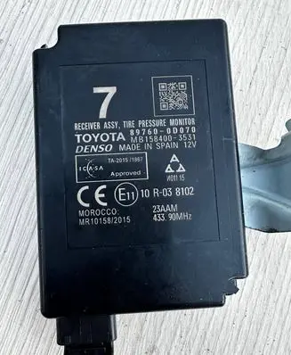 Toyota Yaris Tire pressure control unit 897600D070 MR101582