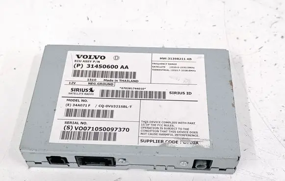 Volvo XC60 Aerial antenna amplifier 31450600 31450600AA 34A071F