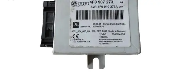 Audi A6 S6 C6 4F Tire pressure control unit 4F0907273