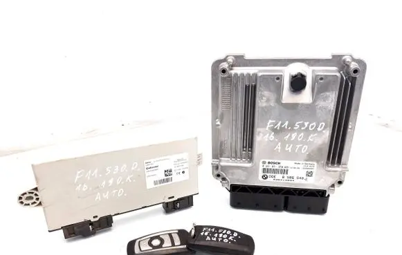 BMW 5 F10 F11 Engine ECU kit and lock set 8586540 0281031950 030419084