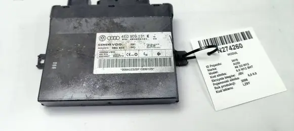 Audi A8 S8 D3 4E Keyless (KESSY) go control unit/module 4E0909131K
