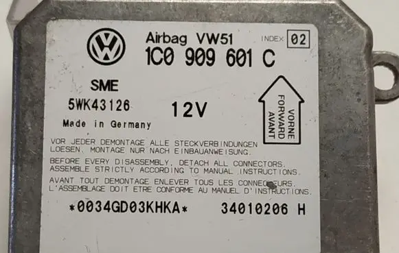 Skoda Fabia Mk1 (6Y) Airbag control unit/module 1C0909601C