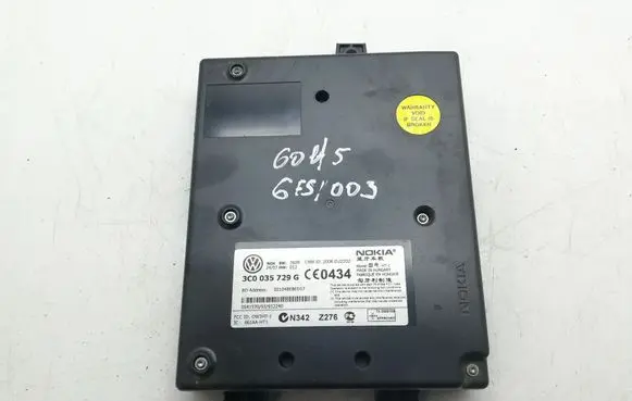 Volkswagen Golf V Bluetooth control unit module 3C0035729G
